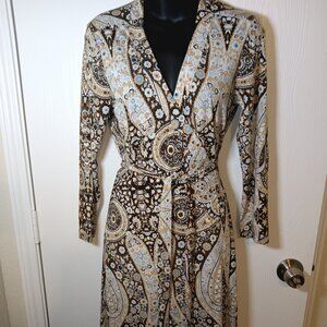 Tahari Knee Length Paisley Dress